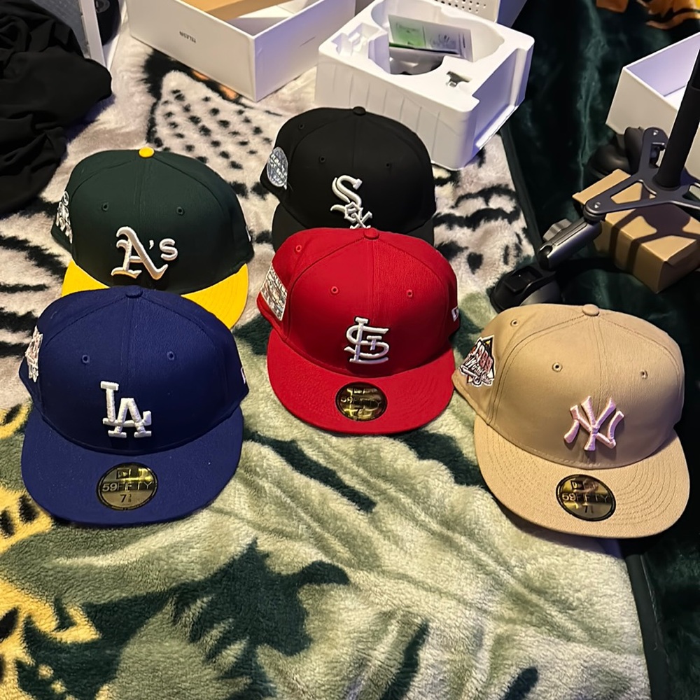 4 fitted hats brand new all limited edition